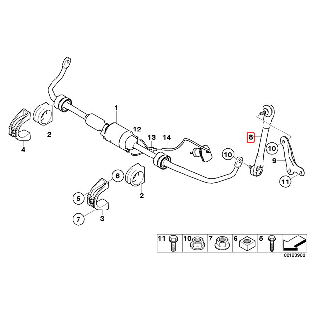 MEYLE製 BMW E60 545i 550i M5 フロント スタビリンクロッド 右側 HD(強化版) 31306781548 31354014532 31356760986 31356769500_画像3