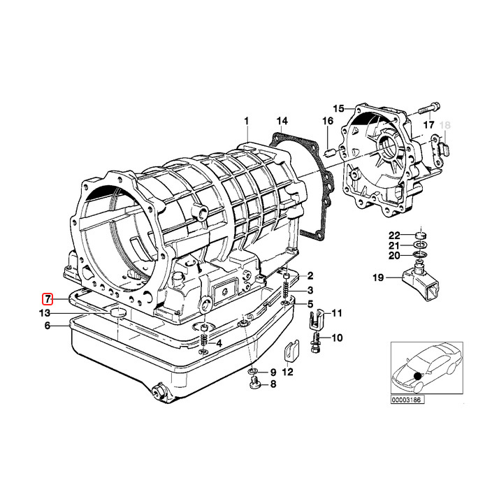 MEYLE製 BMW E30 318i 320i 325i 325iX ATオイルフィルター＆ガスケット ZF 4HP22/24 24311218550 24341215544 24311218570 24111217082の画像3