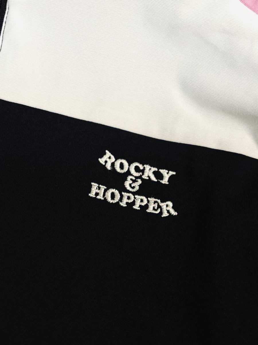 ROCKY&HOPPER　ロッキーアンドホッパー　 ゴルフウェア　ハーフジップアップ　長そで　ブラック×ピンク×ホワイト　レディースM_画像7