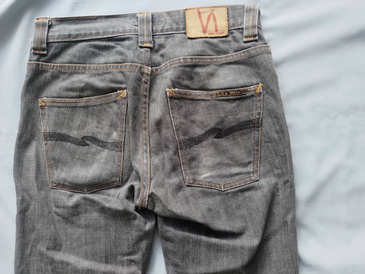 ヌーディージーンズ nudie jeans W30 ボタンフライ デニム_画像5