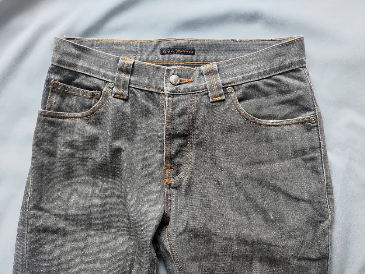 ヌーディージーンズ nudie jeans W30 ボタンフライ デニム_画像2