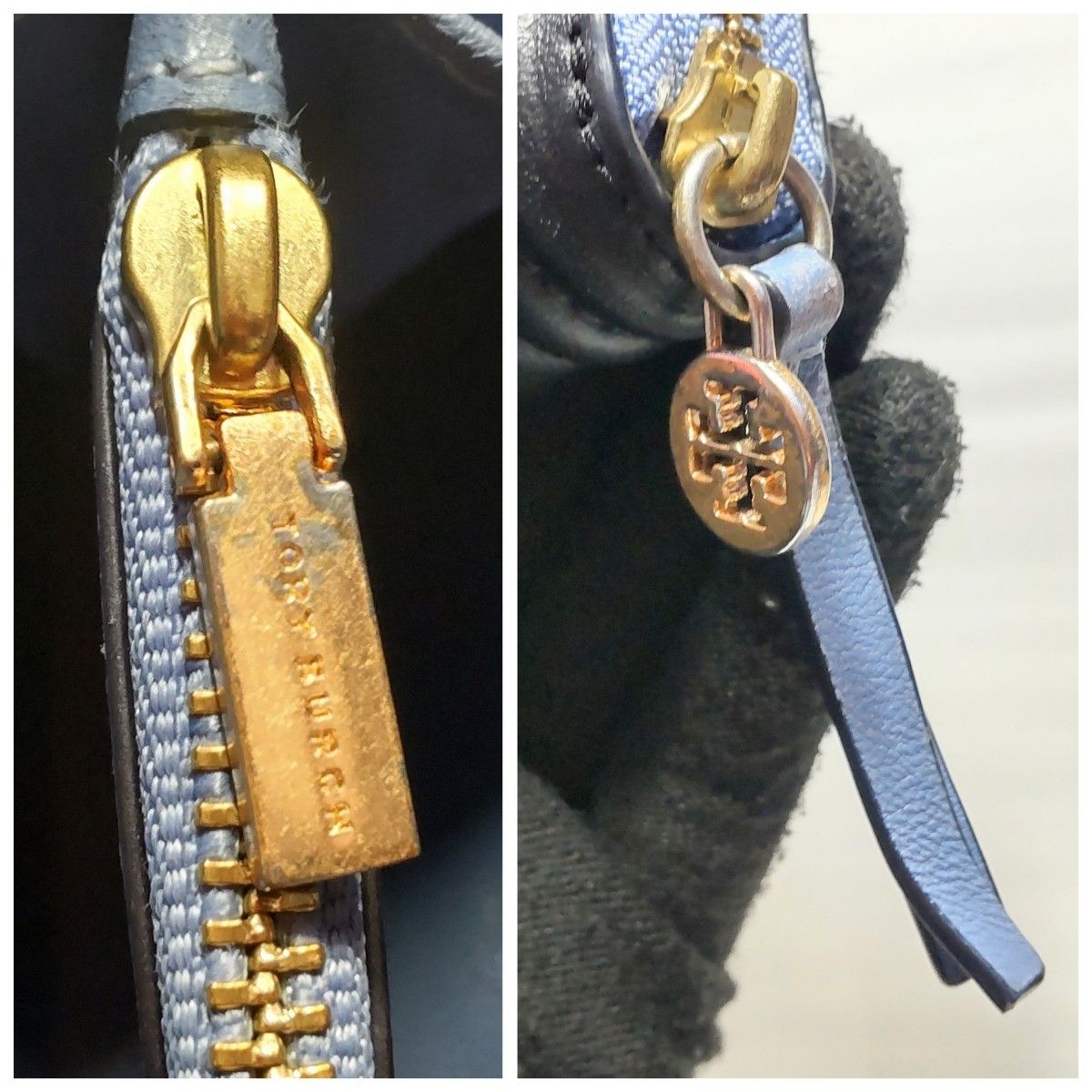 Tory Burch トリーバーチ 財布 長財布 ラウンドファスナー ブラック ネイビー