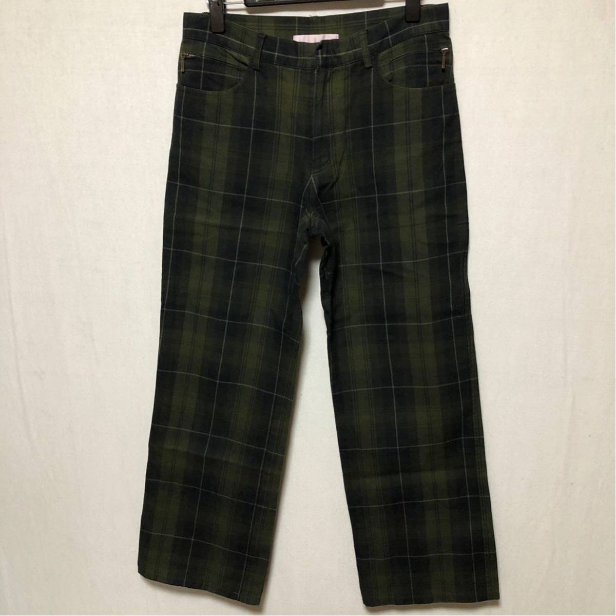 Unsqueaky Unsqueaky green series check pants S control A149