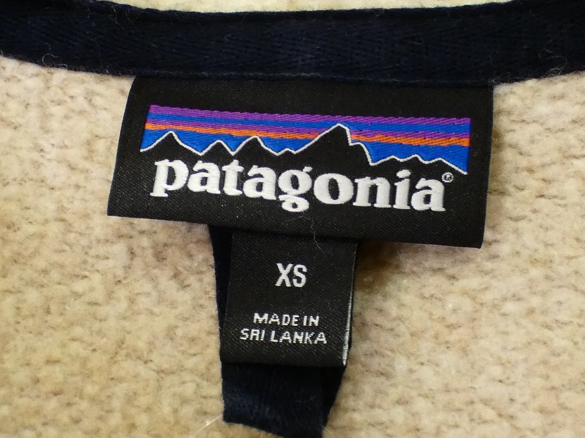 パタゴニア　patagonia ウールフード　コート【L's(XS)/ベージュ/Sランク】a4B0_画像4