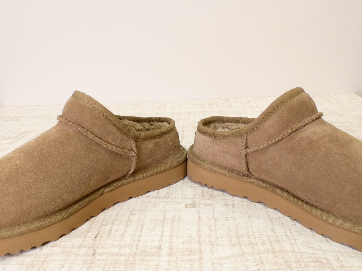 アグ　オーストラリア　UGG　ムートン　ショートブーツ　ショートスリッポン【L's(25)/1.6万円/ベージュ/Sランク】a4C0_画像4