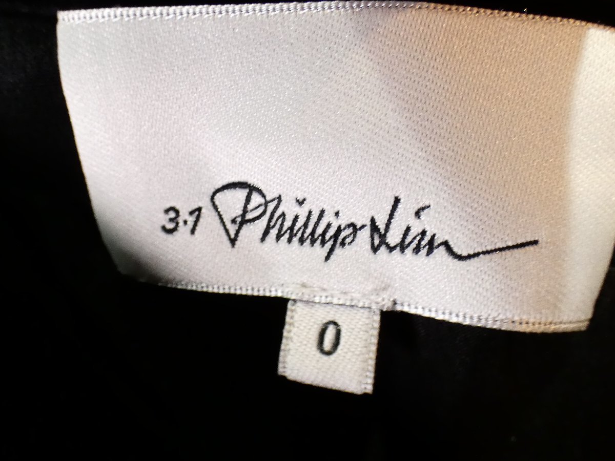 3.1フィリップリム　3.1 Phillip Lim 裾〇太ライン　ミニスカート【L's(０)/ネイビ/Sランク】_画像5