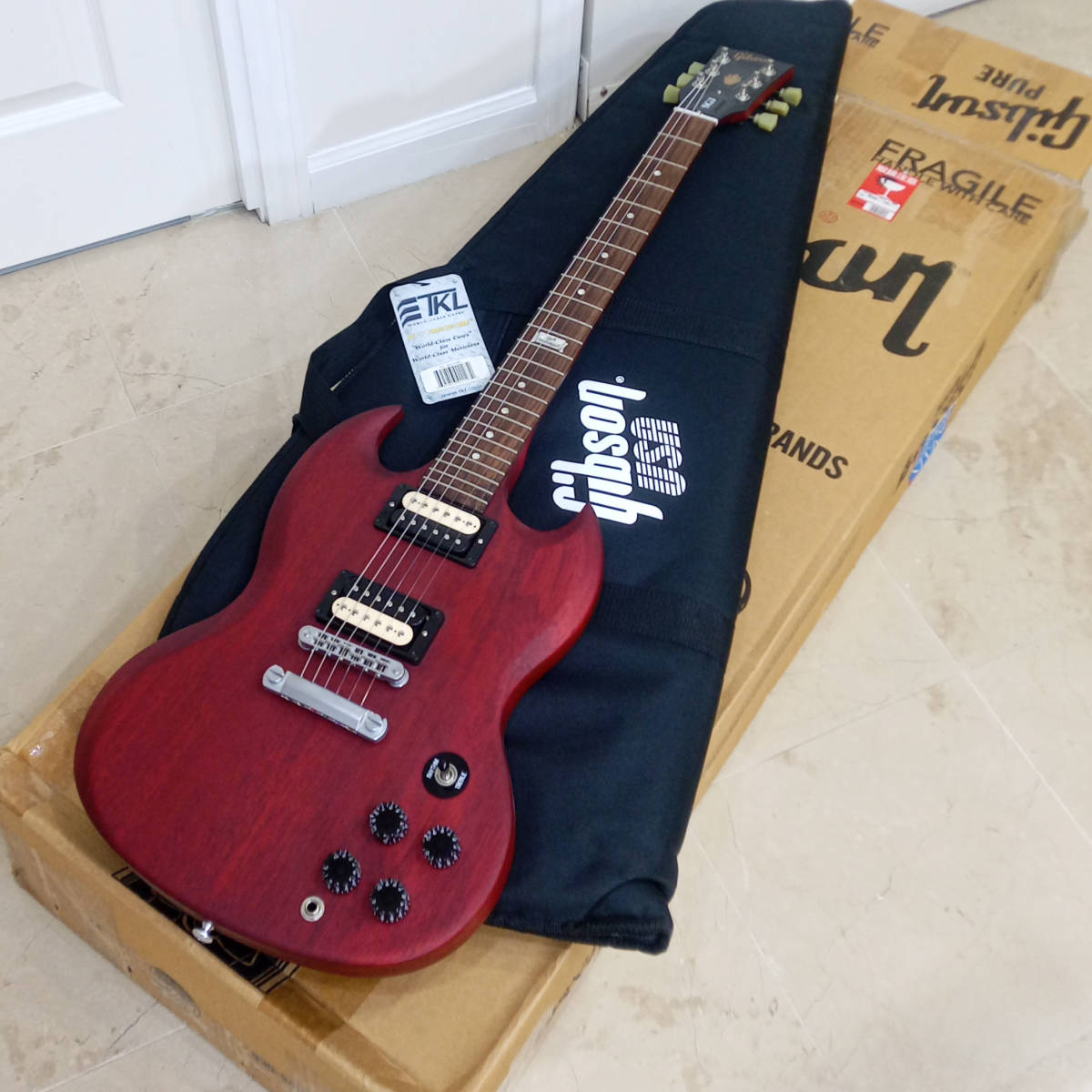 新品 Gibson SG SGJ 120th Anniversary ギブソン120週年 記念モデル　ワインレッド　ゼブラ_画像1