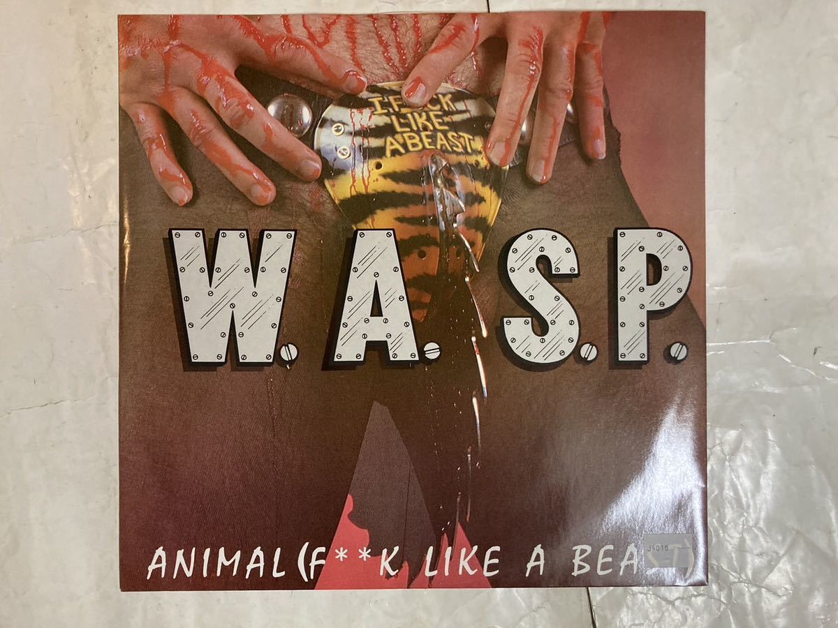 12' 1984年 UK盤 限定盤 カラー盤 W.A.S.P. Animal (F**k Like A Beast) 12 KUT 109の画像1
