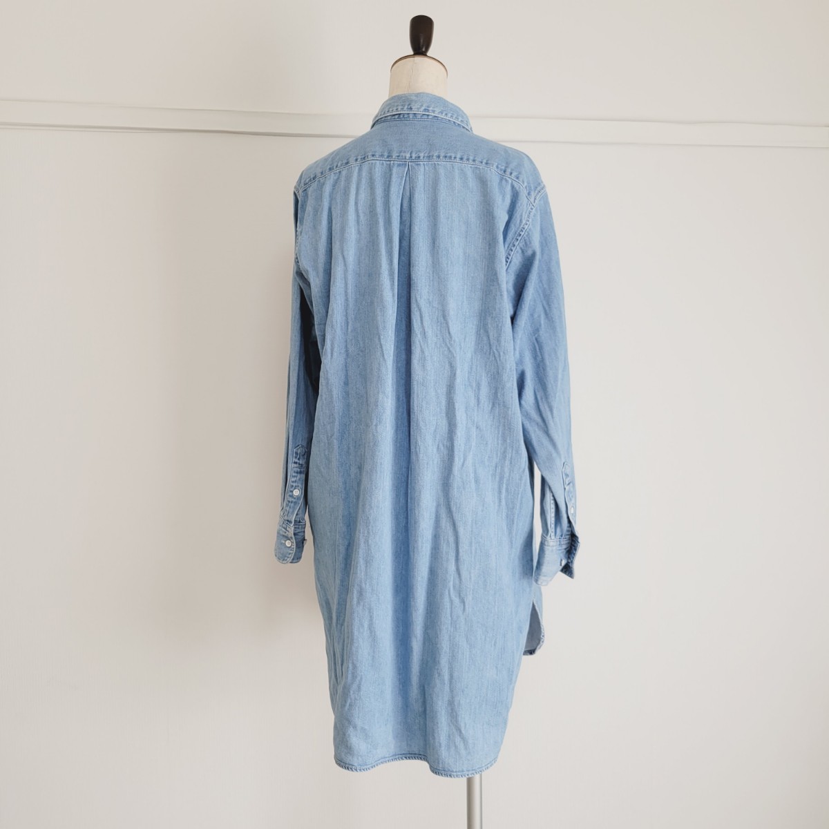  Tomorrowland McAfee Denim рубашка One-piece * размер 36* весна!TOMORROWLAND MACPHEE перо ткань 