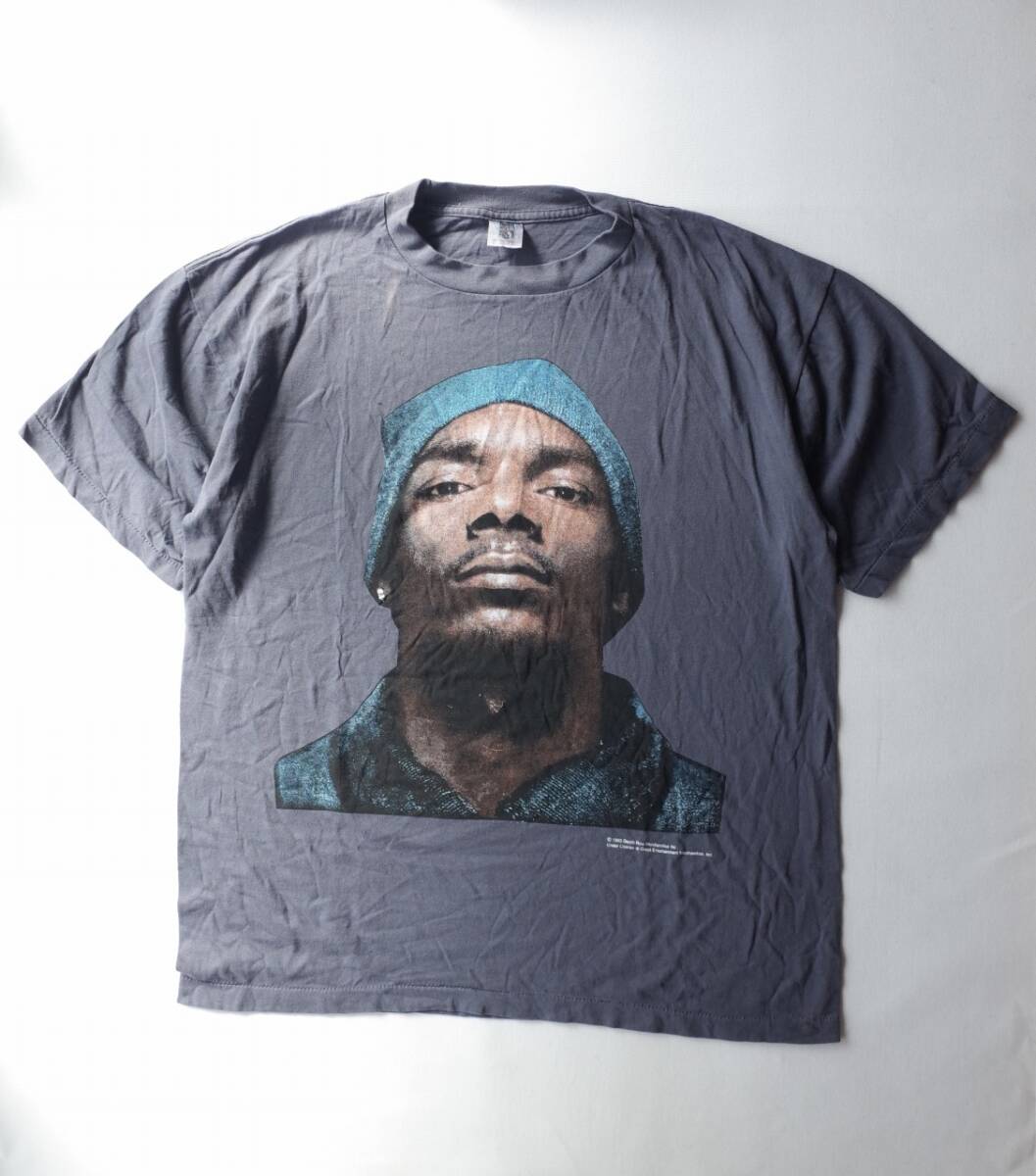 90's-00's USA製　SNOOP DOGG スヌープドッグ　Tシャツ 両面プリント　XL チャコールグレー　アメカジ アメリカ古着　RAP TEE HIPHOP