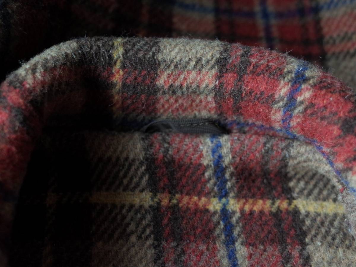 70\'s Vintage Britain made England Debenhams wool duffle coat jacket Brown antique euro old clothes 