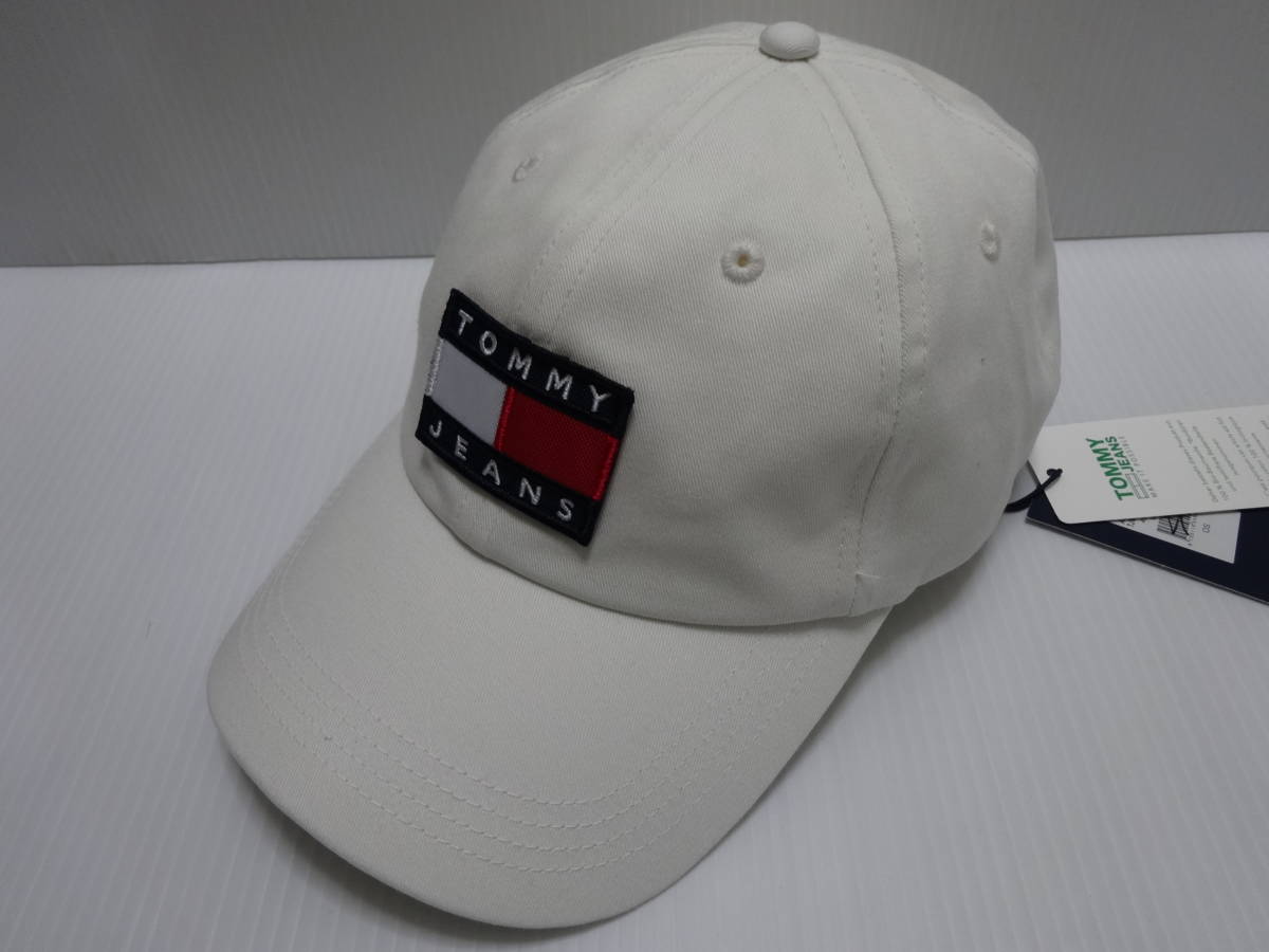 新品★トミージーンズ【 TOMMY JEANS】レディース★野球帽★キャップ★白★オーガニックコットン★特価品★送料込★T-52_画像4