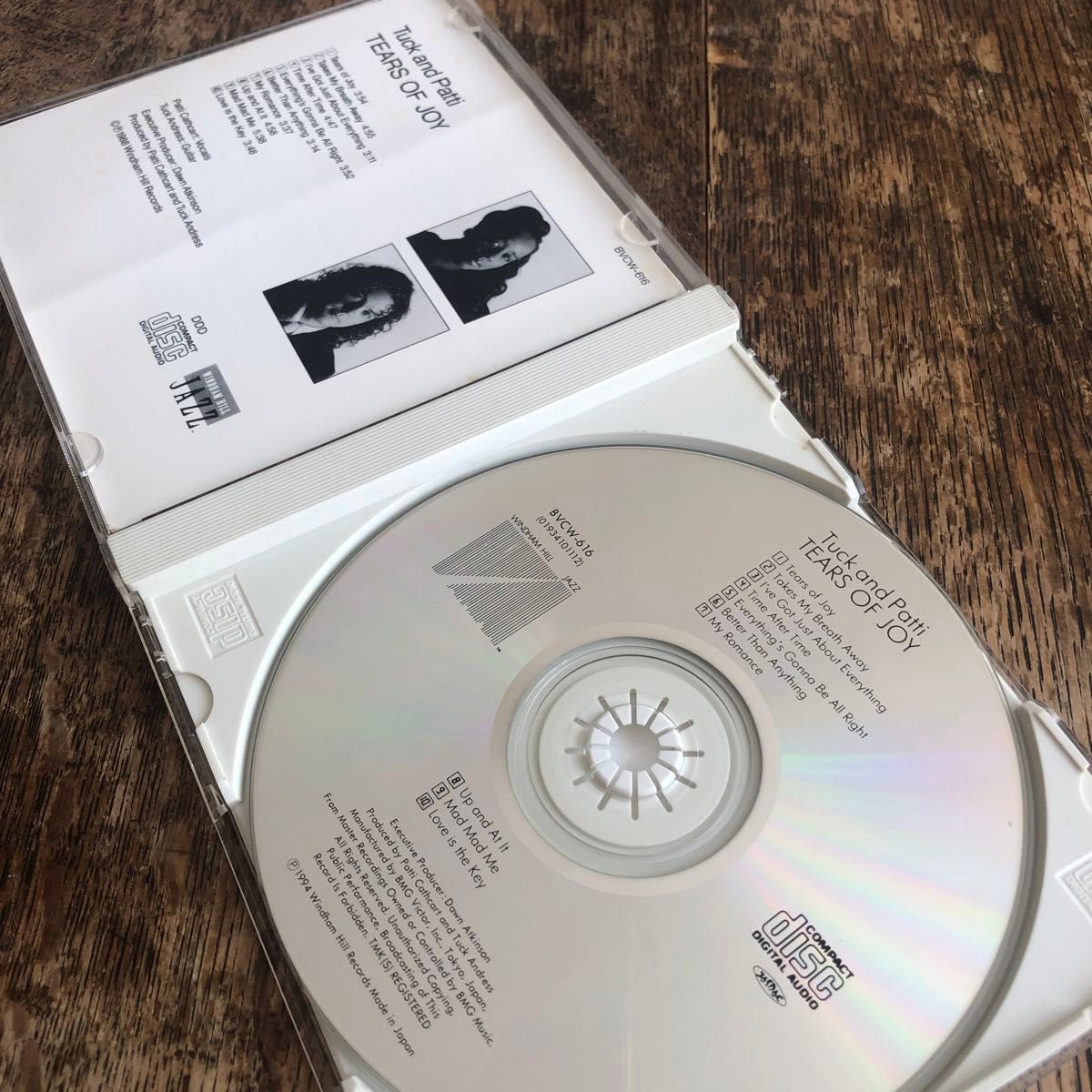 CD タック＆パティ　TEARS OF JOY Tuck and Patti タック・アンド・パティ　日本語ライナーノーツ付き