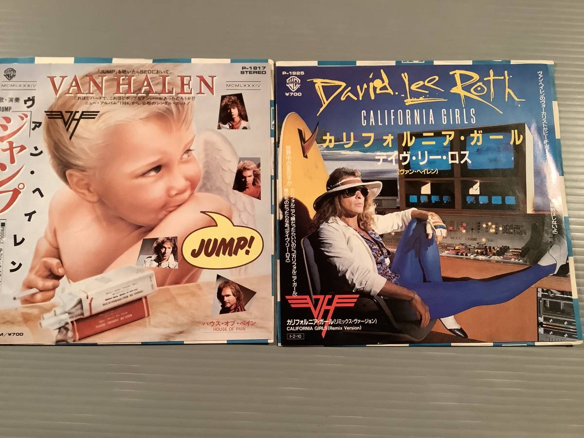  single record (EP)* Van * partition Len [ Jump ]teivu* Lee * Roth [ California * girl ]*2 sheets together set * beautiful goods!