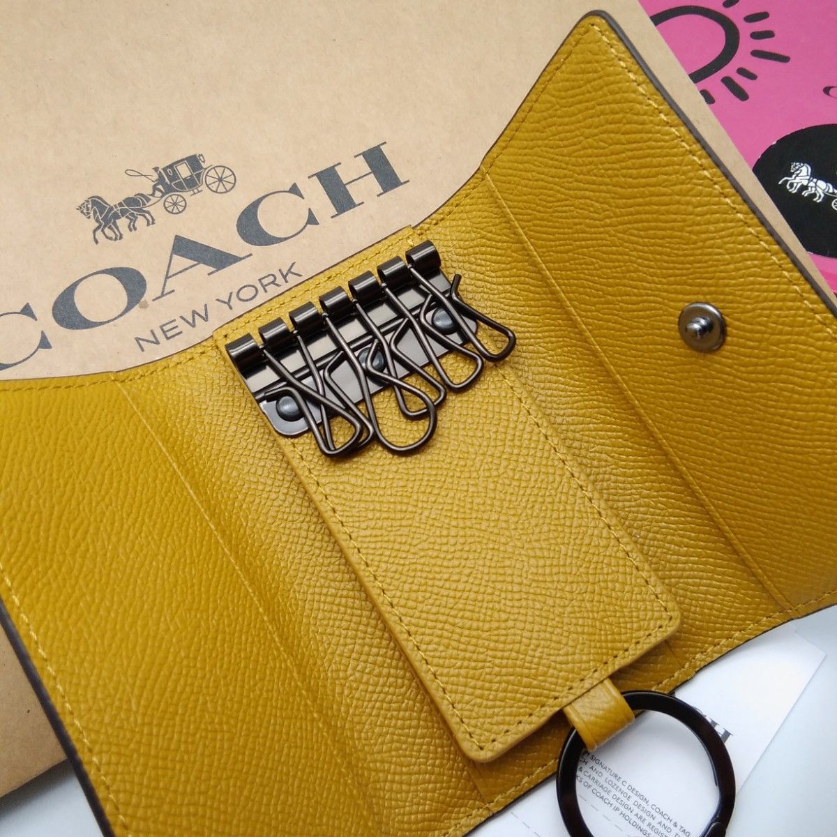 新作　新品　COACH　キーケース　キーリング　レディース