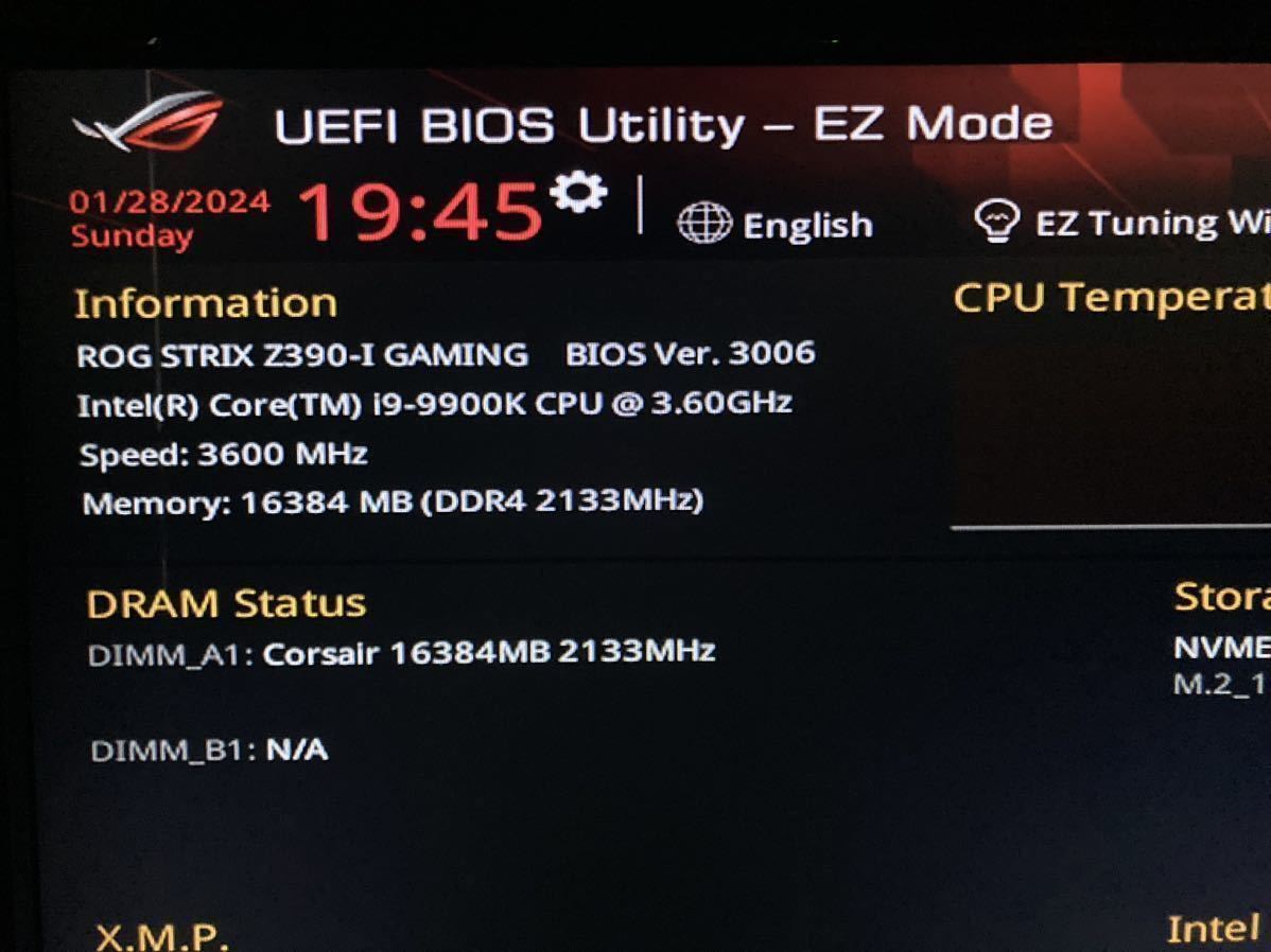 【ジャンク】ASUS intel Z390 搭載 Socket 1151 対応 マザーボード ROG STRIX Z390-I GAMING 【Mini-ITX】_画像6