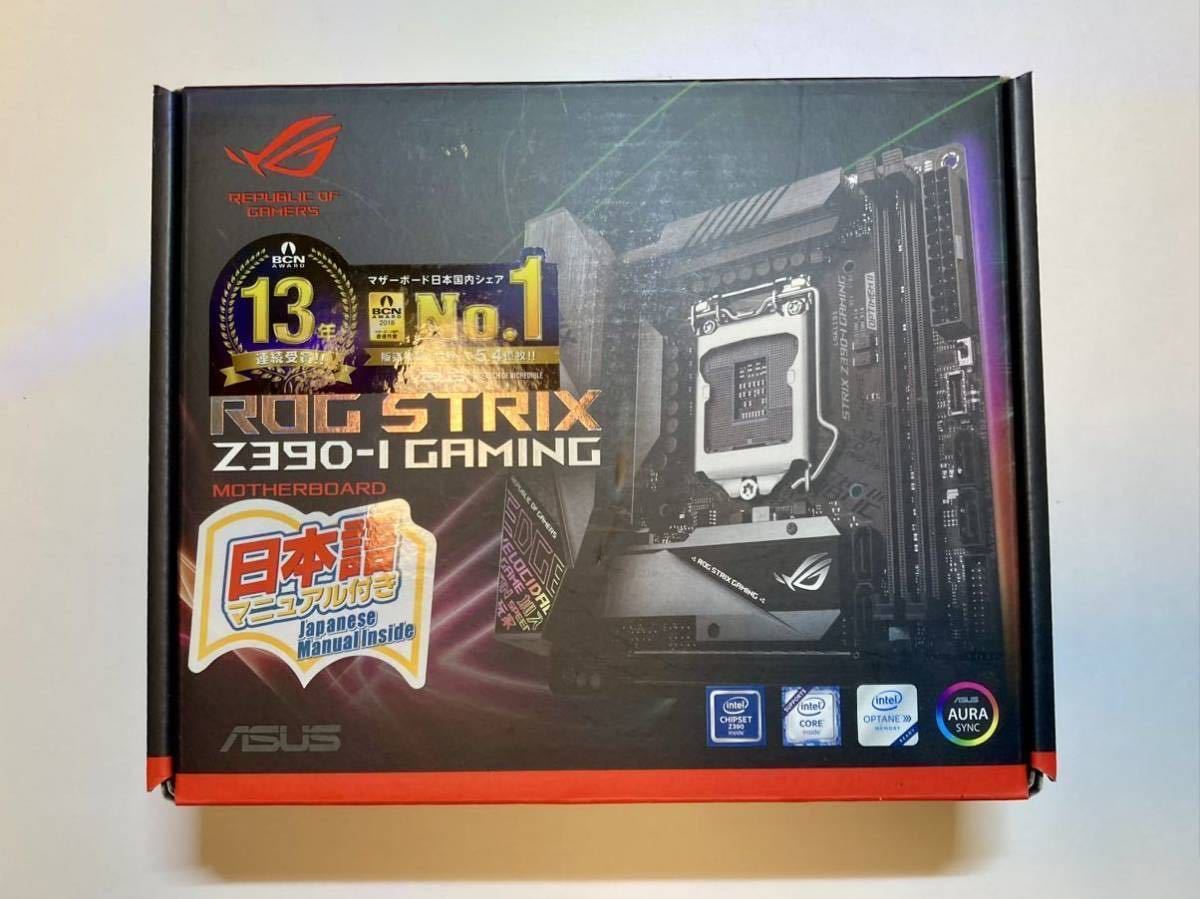 【ジャンク】ASUS intel Z390 搭載 Socket 1151 対応 マザーボード ROG STRIX Z390-I GAMING 【Mini-ITX】_画像1