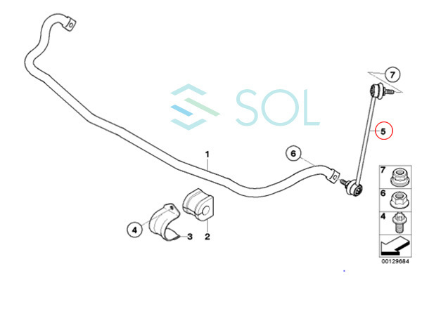 BMW E83 X3 フロント スタビライザーリンク スタビリンク 左右セット 2.5i 3.0i 31303414299 31303414300 出荷締切18時_画像3