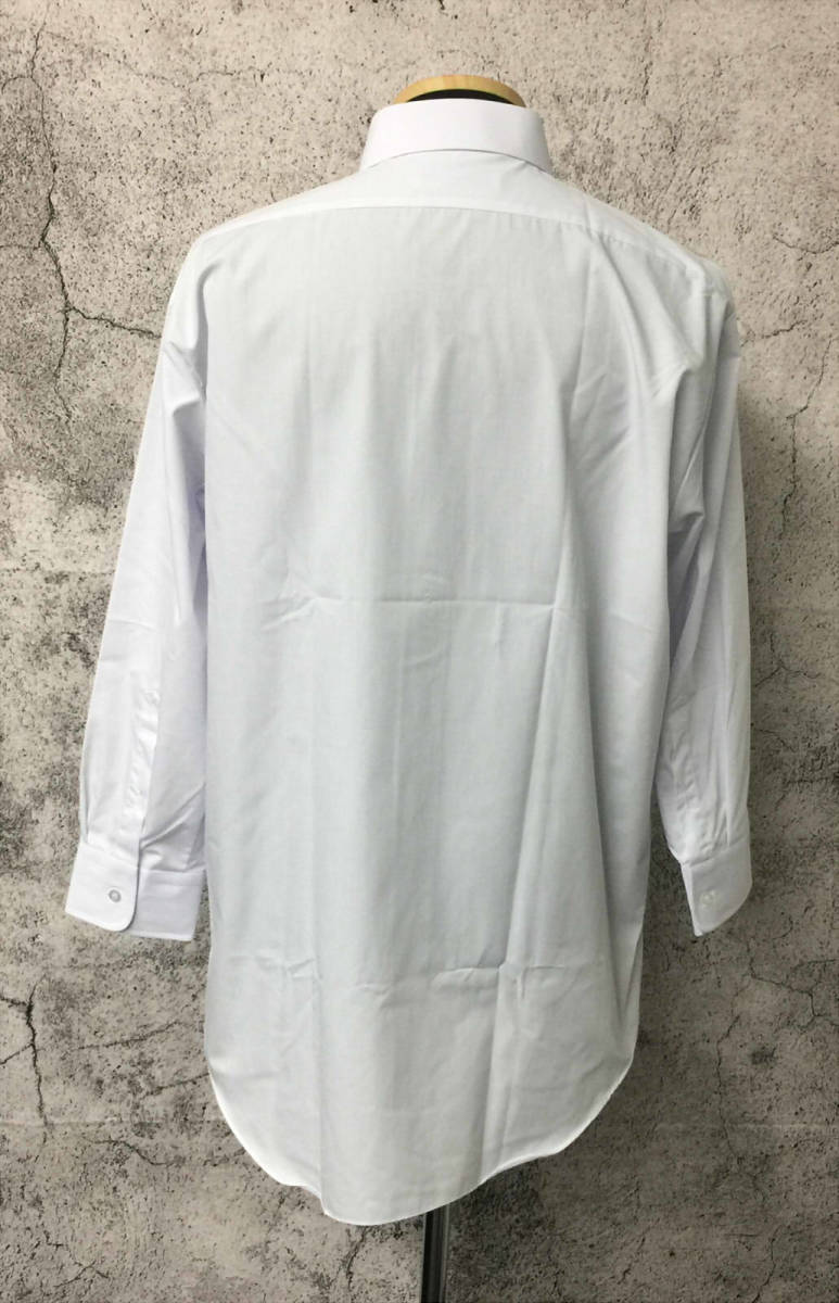 #80_0062 送料無料 【中古品】 [montrio] Yシャツ 長袖 メンズ 42-78 ホワイトの画像4