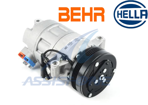 HELLA BEHR製 BMW E46 X3 E83 Z4 E85 4気筒 6気筒 エアコンコンプレッサー ACコンプレッサー 64506950789 64526950789 64529158038_画像1