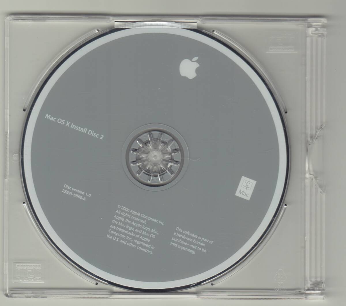 初代Mac Pro 2006 付属のインストールディスク2枚の画像2