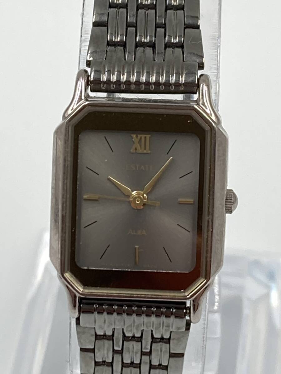 【中古】SEIKO セイコー ESTATE エステート ALBA アルバ ジャンク ON4493 3針 ブラックシルバー ゴールド 腕時計 ＊1286‐1＊の画像1