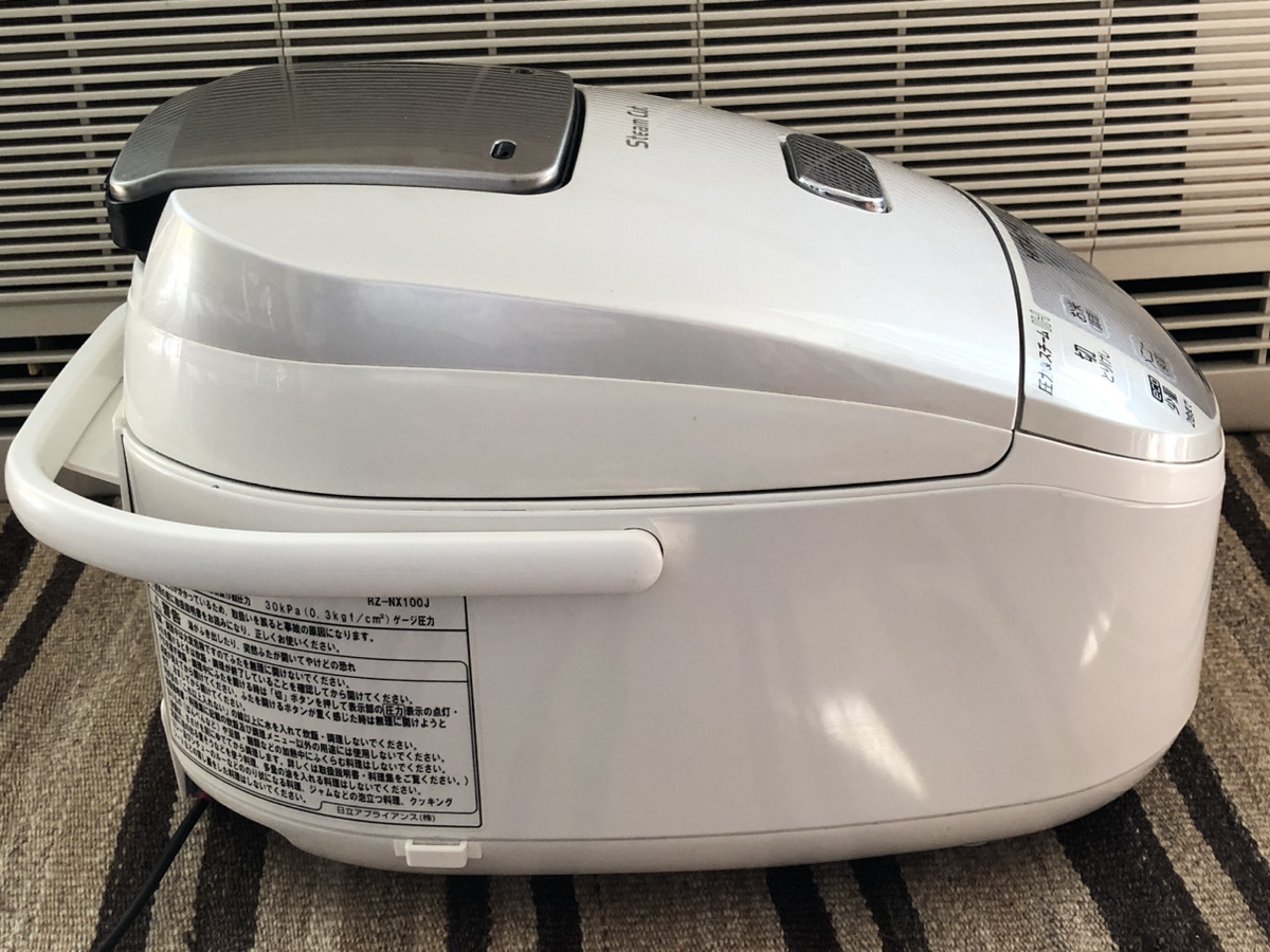 [中古美品] 日立 圧力IHジャー炊飯器 RZ-NX100J HITACHI 5.5合炊き ホワイト 炊飯ジャー_画像3