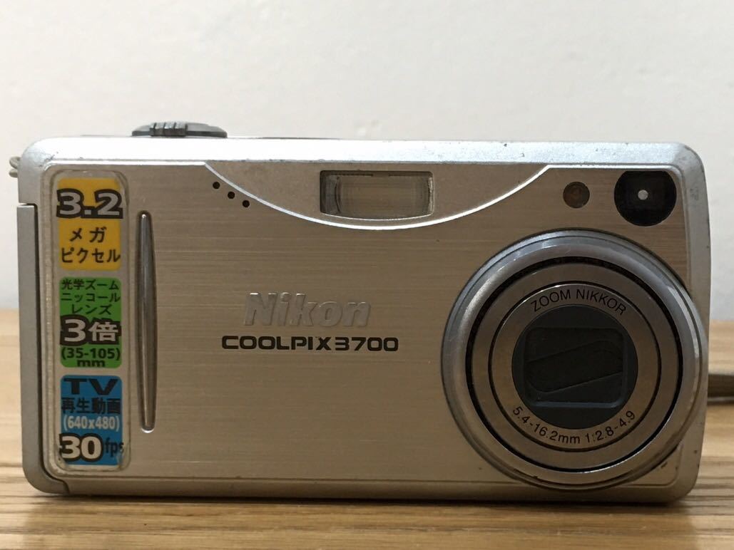 D3K057◆ ニコン Nikon クールピクス 3700 COOLPIX 3700 シルバー デジカメ コンパクトデジタルカメラ E3700_画像2