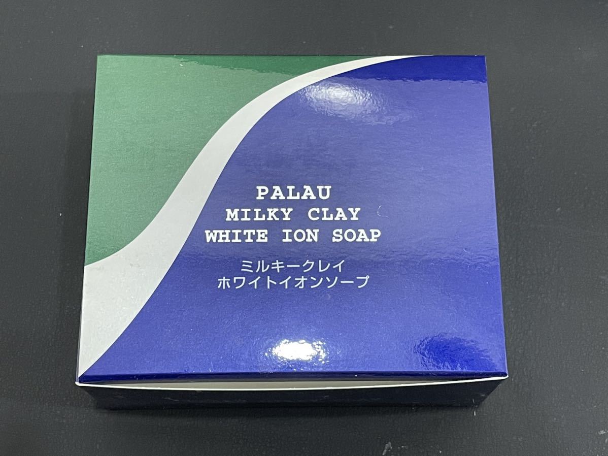 S4B517◆新古品◆ パラオ PALAU ミルキー クレイホワイト イオン ソープ MILKY CLAY WHITE ION SOAP 洗顔石けん 105g 6個セット_画像3