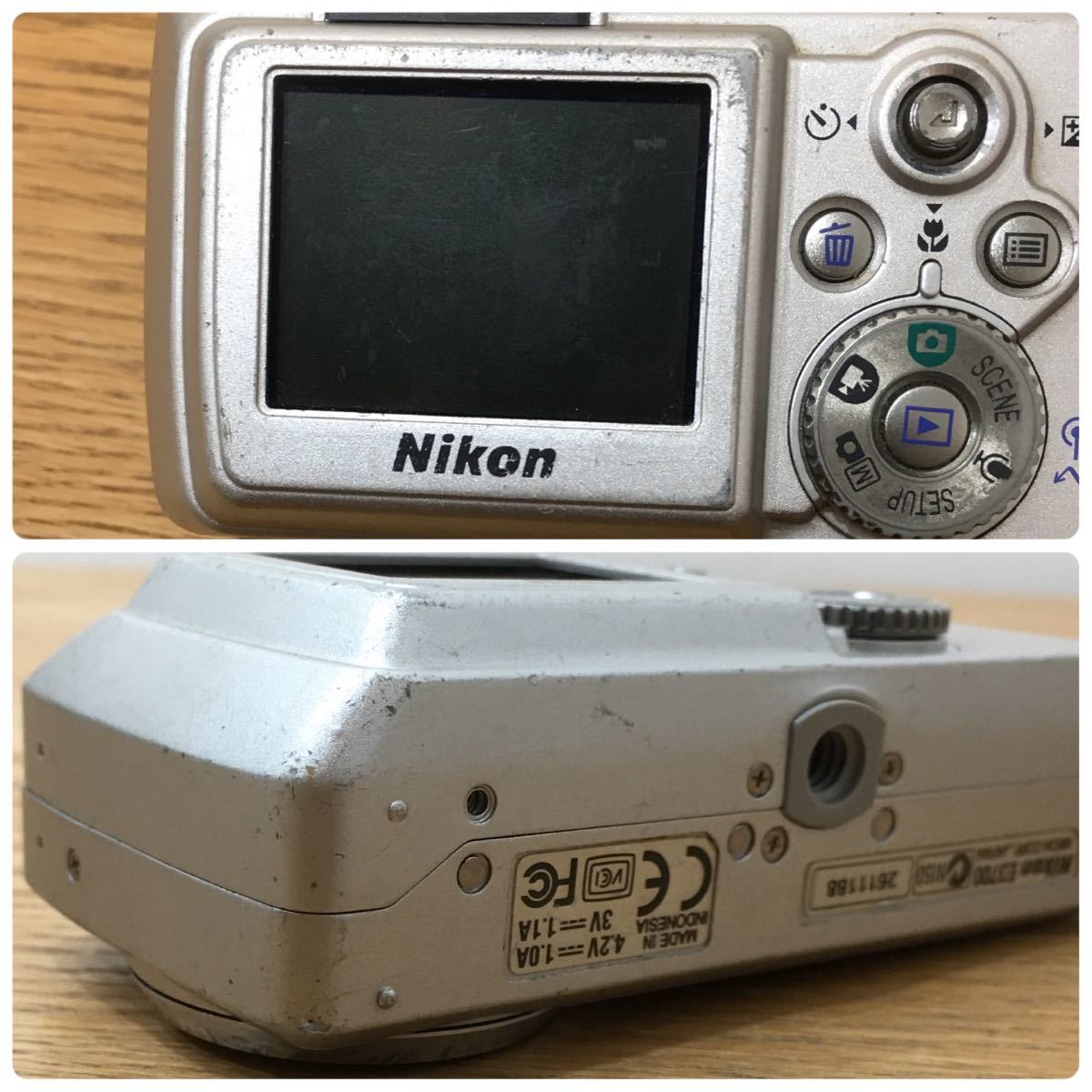 D3K057◆ ニコン Nikon クールピクス 3700 COOLPIX 3700 シルバー デジカメ コンパクトデジタルカメラ E3700_画像9