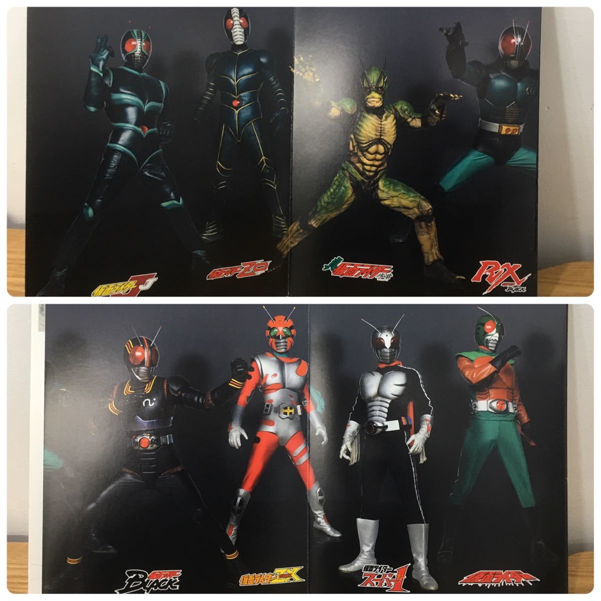 D4B055◆新古品◆ 仮面ライダー 40thアニバーサリー プレミアムフレーム切手コレクション 1971-1994 ポストカード×15枚 50円切手×10_画像7