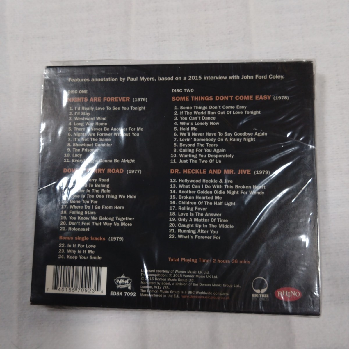 イングランド ダン & ジョン フォード コーリー The Atlantic Album 輸入盤 CD 2枚組_画像2