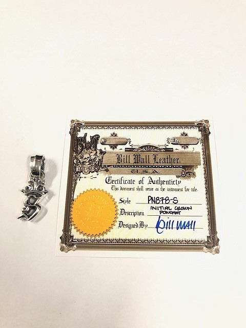 Bill Wall Leather ビルウォールレザー BWL Initial Crown Specify Letter S クラウン アルファベットS シルバー 新品 在庫有ります！_画像3