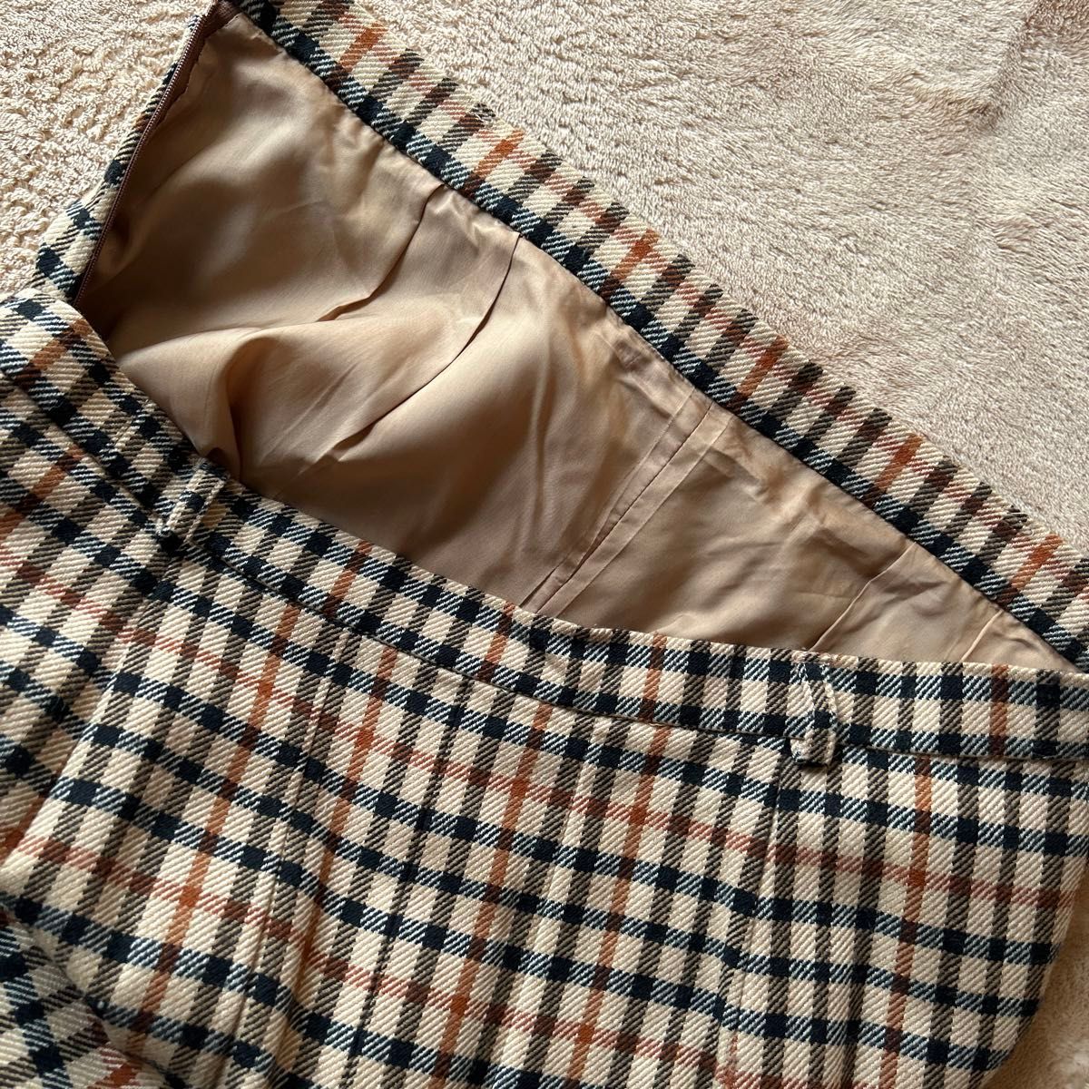 【DAKS】ダックス　ハウスチェック　大きめサイズ　キュロット　スカート