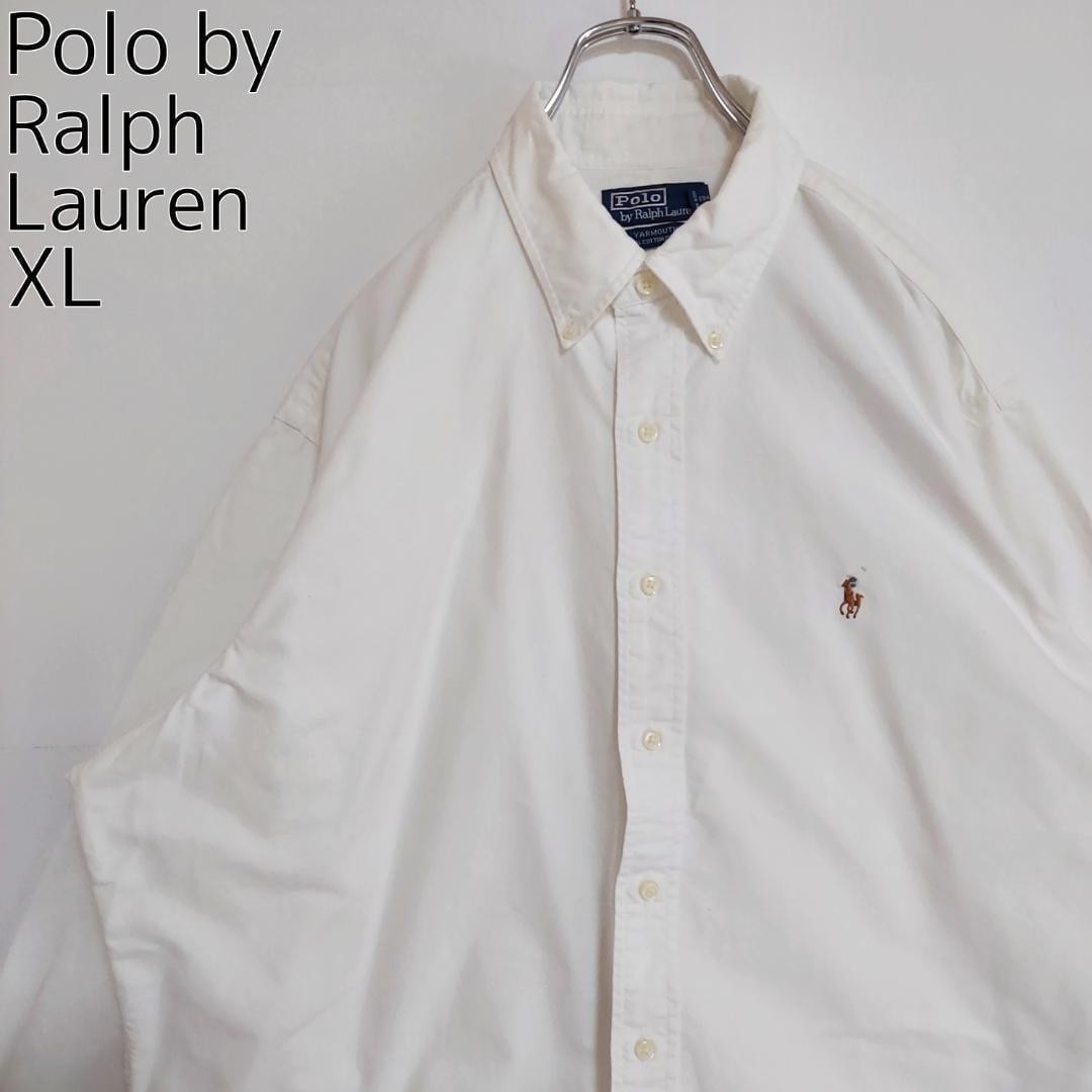 ポロバイラルフローレン XL BDシャツ 白 ホワイト 人気カラーポニー刺繍_画像2