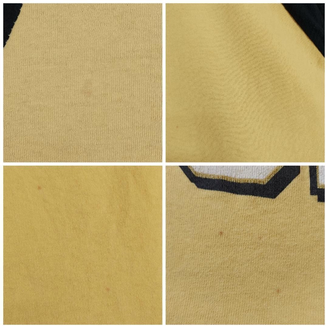 エコーアンリミテッド ビッグロゴラグランTシャツ 3XB イエロー 黄色 黒_画像10