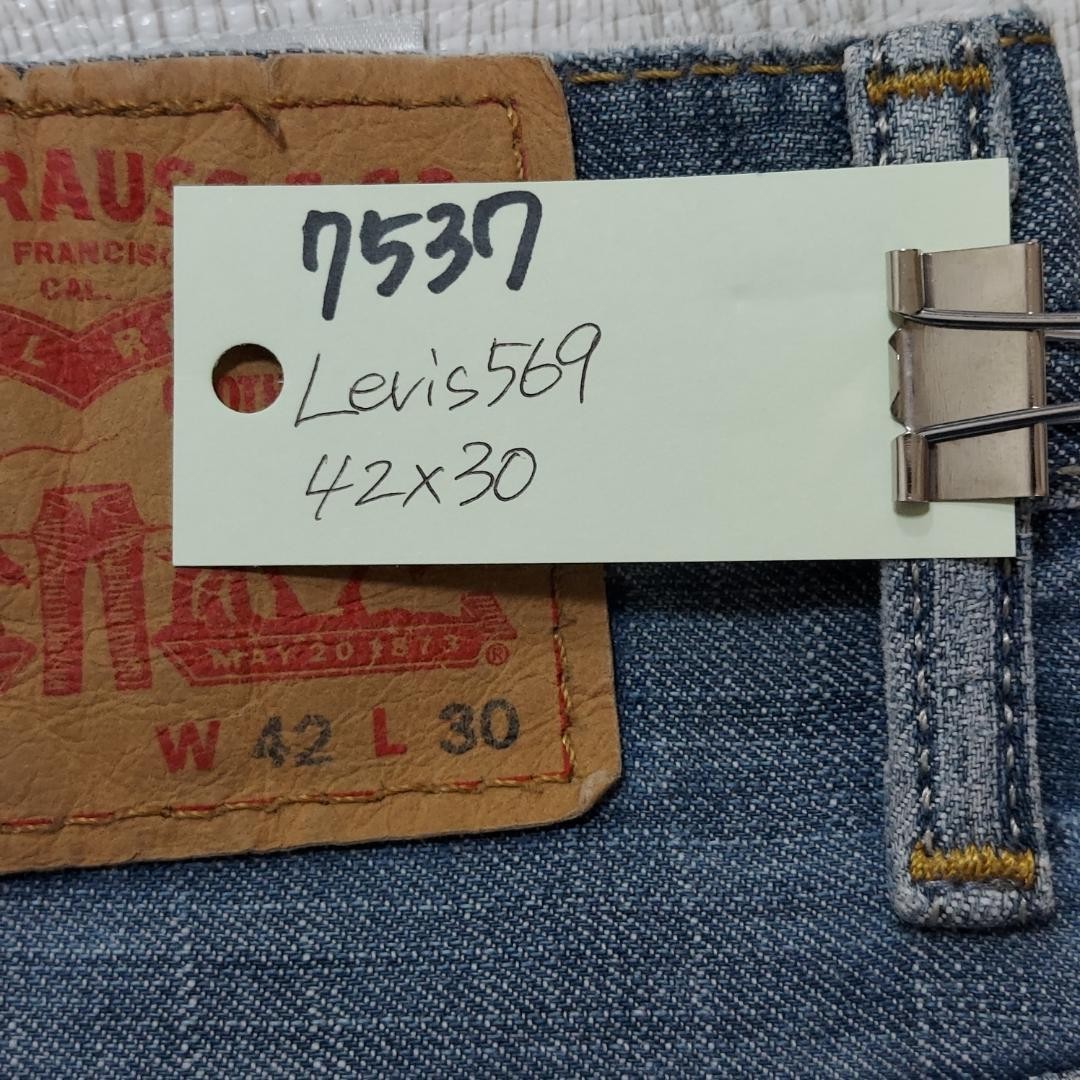 リーバイス569 Levis W42 ダークブルーデニム 青 パンツ 7537_画像10