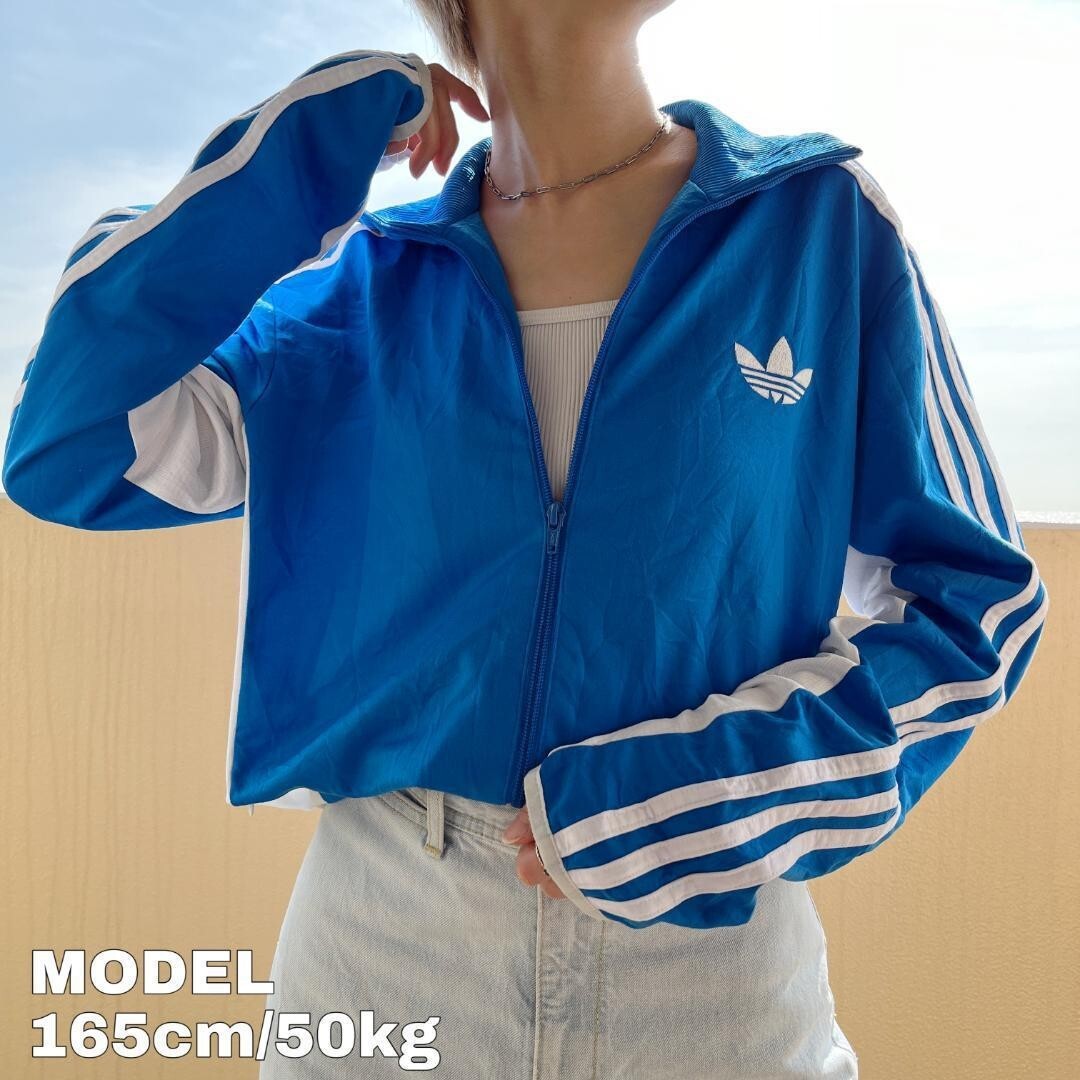 adidas(アディダス) / ジャージ/46/ポリエステル/BLU/70s/曲がり adidas(アディダス) / ジャージ/46/ポリエステル/BLU/70s/曲がり