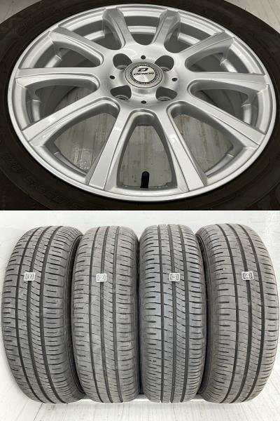 中古タイヤホイールセット 185/65R15 88S 15インチ 15×5.5J +42 4穴 PCD100 ダンロップ DEBOR 夏 デミオ/ノート d451_画像4