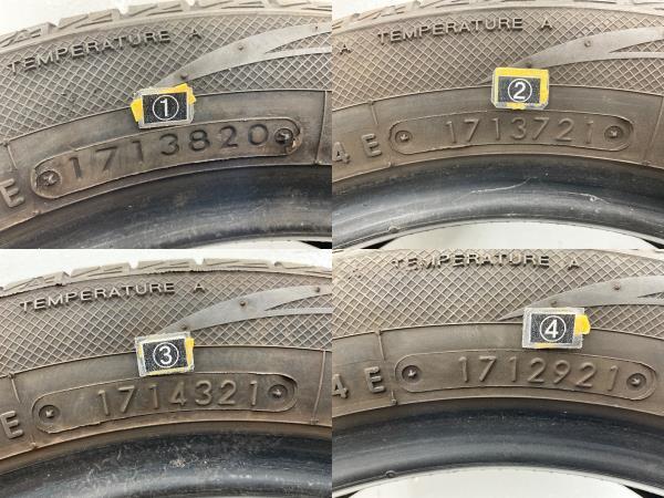 中古タイヤ 4本セット 165/55R14 72V トーヨー NANOENERGY 3 夏 サマー 165/55/14 ルークス/バモス b5326の画像7