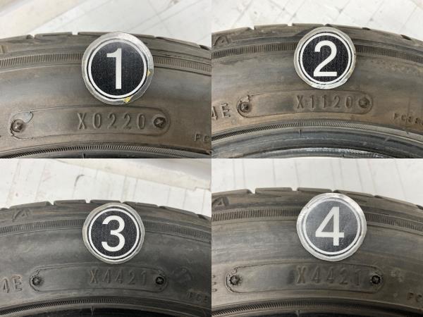 中古タイヤ 4本セット 165/55R14 72V ダンロップ LEMANS V 夏 サマー 165/55/14 オッティ/ゼスト b5319_画像7