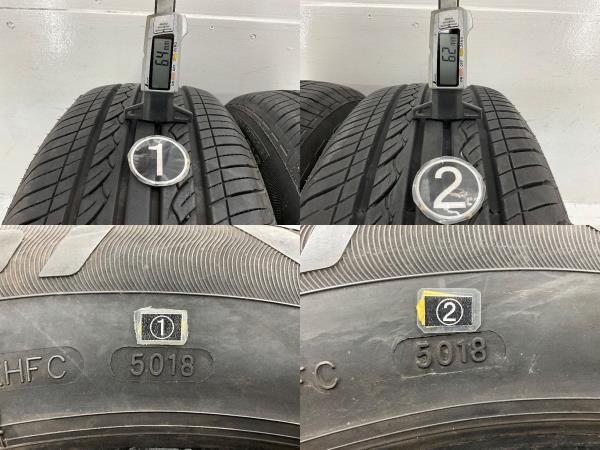 中古タイヤ 2本セット 205/65R16 95H ハイフライ HF201 夏 サマー 205/65/16 セレナ/ステージア b5355_画像6