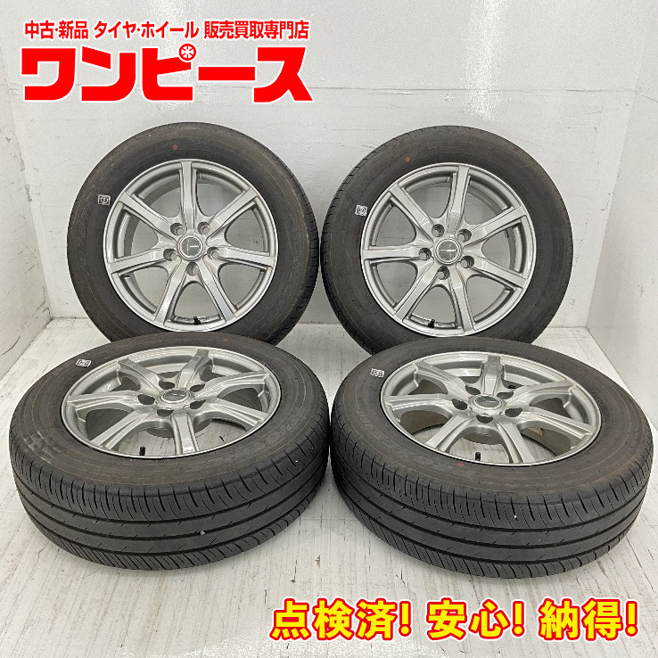 中古タイヤホイールセット 205/60R16 92H 16インチ 16×6.5J +38 5穴 PCD114.3 トーヨー MILLOUS(トヨタ車用) 夏 90系ヴォクシー d469_画像1