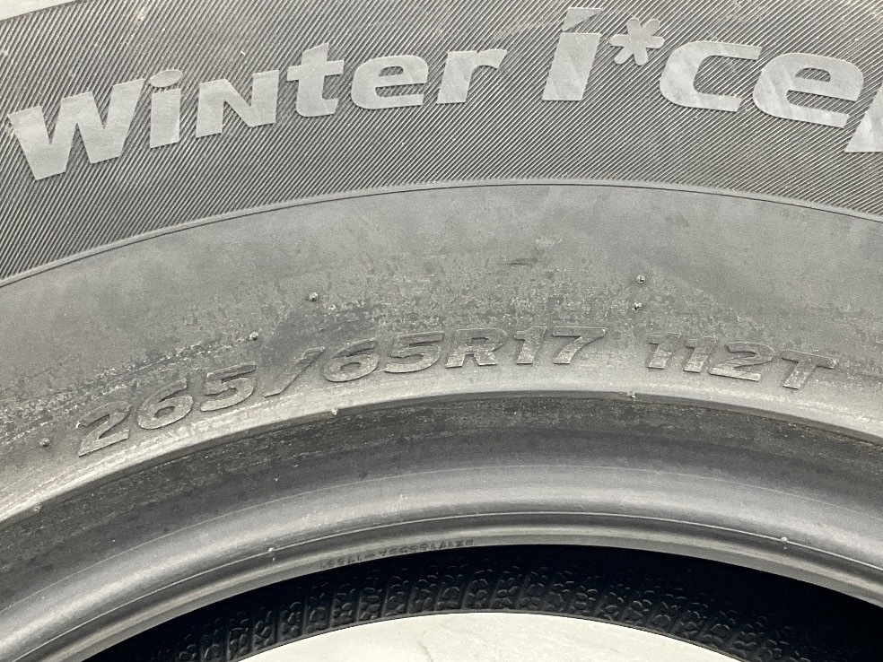 タイヤ 処分特価 1本のみ 265/65R17 112T ハンコック WINTER ICEPT X 冬 ハイラックス/パジェロ b3726_画像6