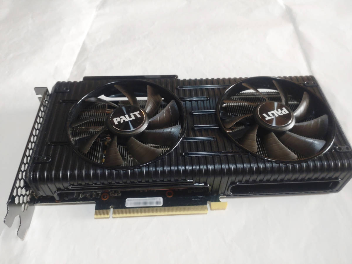 [美品] Palit GeForce RTX 3060 Ti Dual OC V1 8GB LHR版 NE6306TS19P2-190AD_画像3