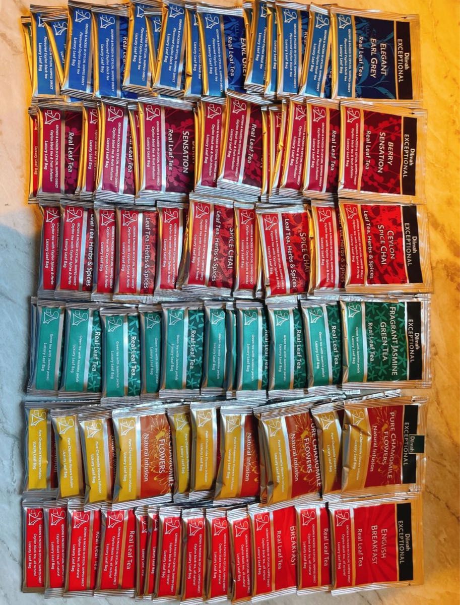 The Dilmah Luxury Leaf Tea Bags 60袋7種　紅茶　ティーバッグ　アールグレイ　カモミール　プレミア