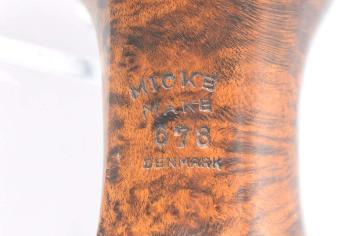 John Micke ヨーン・ミッケ MICKE MAKE 678 DENMARK 箱付き 革袋 ハンドメイドパイプ 喫煙具 パイプ Y20786924_画像7