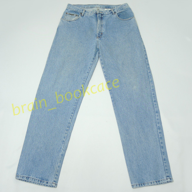 Calvin Klein Jeans（カルバンクライン ジーンズ）／ALBERT Zipper ウォッシュ加工 ルーズテーパードデニム・ジーンズ-size34- ／管CZLQ_画像1