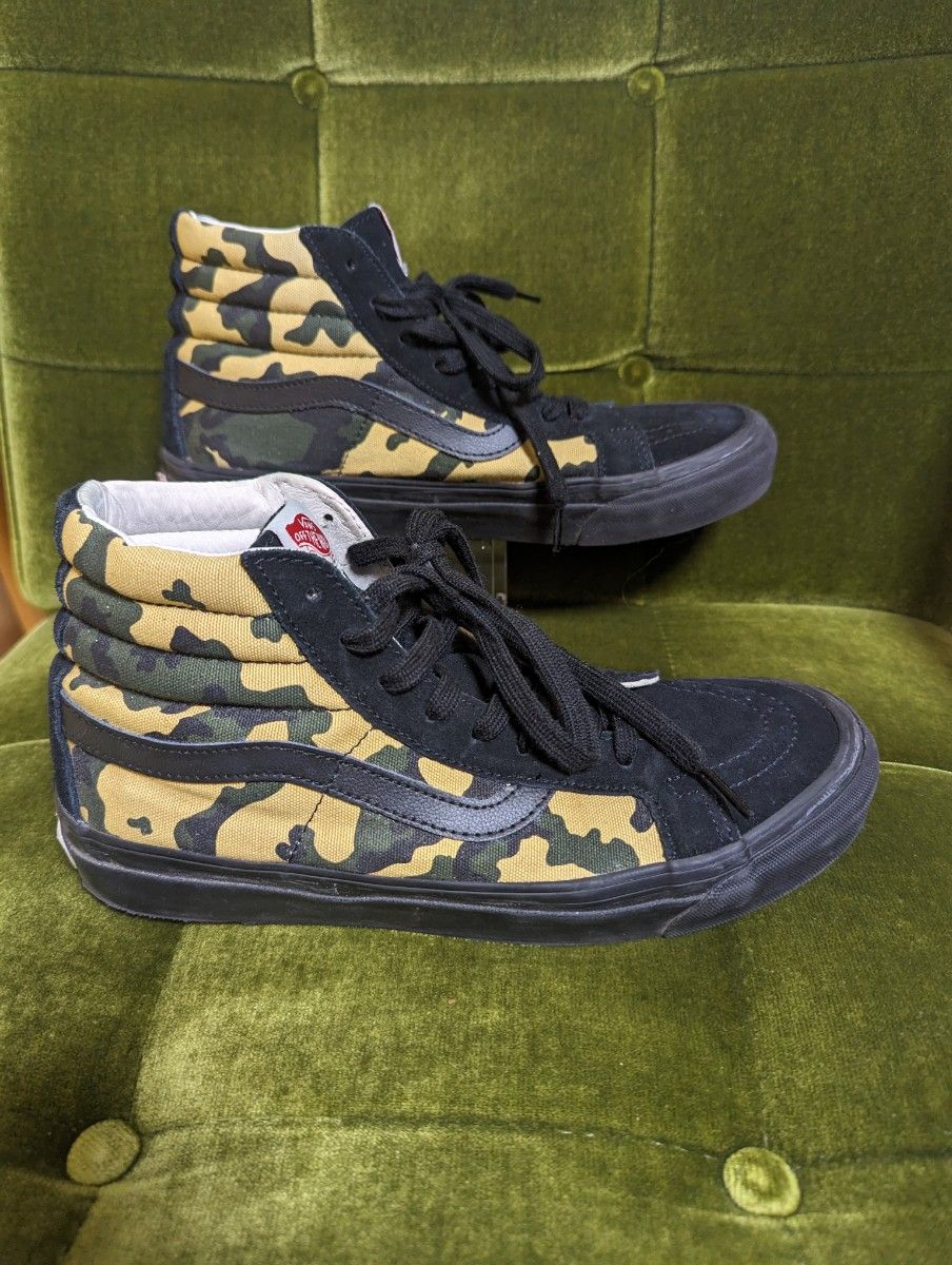 VANS originals SK8-HI バンズ オリジナルズ　スケートハイ　カモフラ　カモ柄　迷彩　カモフラージュ柄