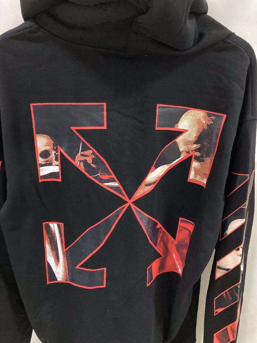 OFF-WHITE オフホワイト OFF-WHITE Caravaggio スウェットプルパーカ ブラック パーカ 中古 ◆Ｍ◆GN 1_画像2